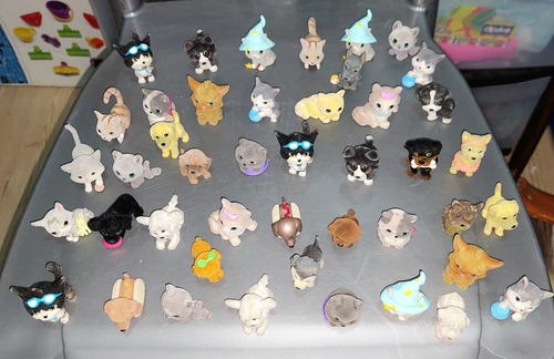 Lote De 40 Miniaturas Aterciopeladas De Pets (Usado)