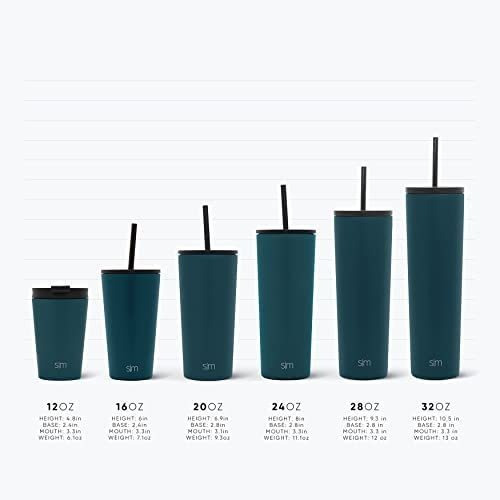 Imagen 4 de 9 de Vaso Térmico Clásico Con Popote Y Tapa Abatible-salvia/24oz