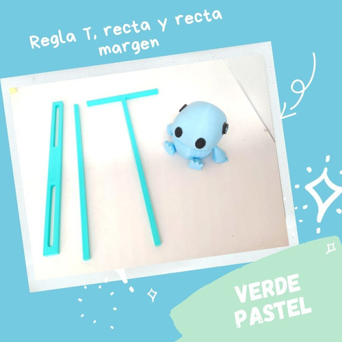 Imagen 3 de 5 de Set 8 Reglas Para Encuadernación - Scrapbook - Tonos Pastel