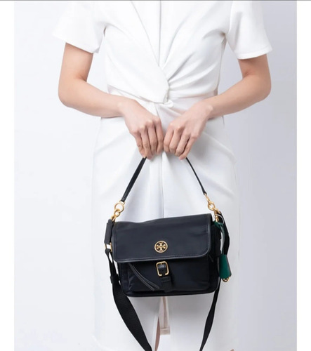 Bolsa Tory Burch Piper Nylon Crossbody Black