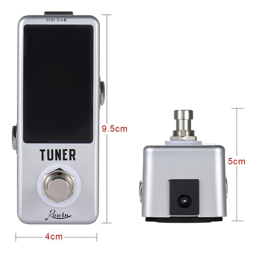 Pedal Afinador Cromatico Guitarra True Bypass Rowin Lt-910