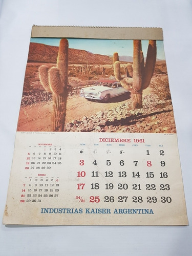 Imagen 5 de 6 de Antiguo Almanaque Ika 1961 Estanciera Kaiser Orig Mag 58601