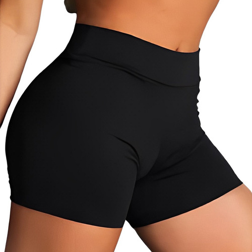 Short Curto Suplex Academia Fitness Cós Alto Escolha Cor