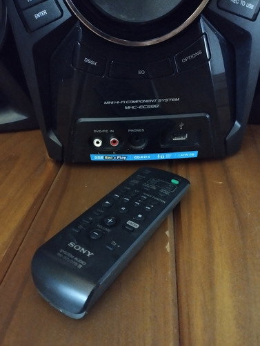 Minicomponente Hifi Sony Impecable 120 Rms Negro 120 W (Usado)