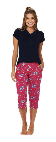 Pijama Feminino Pescador Capri Viscolycra Podiun - 225122