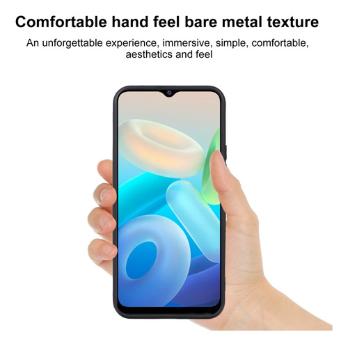 Capa De Telefone Tpu Preta Para Vivo Y32