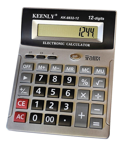 Calculadora Grande Keenly 12 Dígitos Detector Billetes 10260
