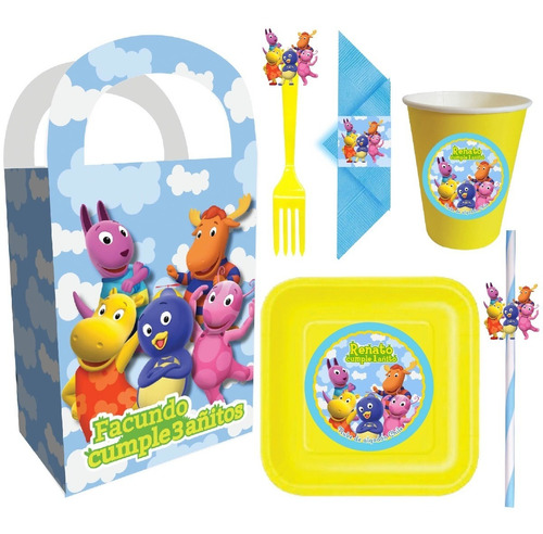 Cotillón Backyardigans Cumpleaños Personalizado Niños