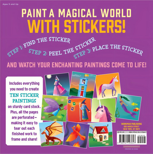 Pinta Con Estampas Unicornio Libro Infantil Paint By Sticker