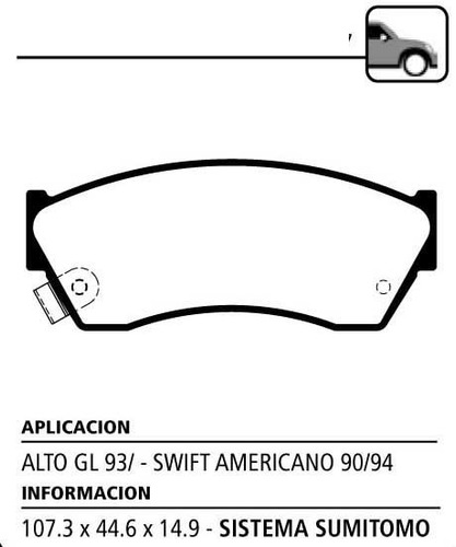 Juego Pastillas De Freno Delanteras Litton Alto Gl Desde 93