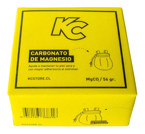 Magnesio Cubo Kc Escalada, Crossfit, Calistenia 56 G