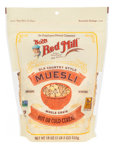 3pz Bob's Red Mill Muesli Whole Grain Old Country Style 510g