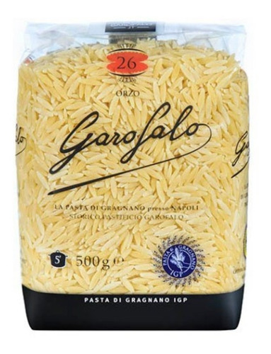 Fideos Orzo Garofalo 500 Gr. Italia