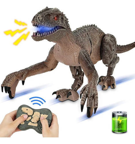 Brinquedo De Dinossauro Com Controle Remoto Jurassic Velocir