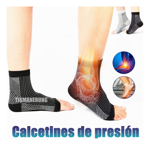 4par Deportiva Calcetines Compresion Alivia Fascitis Plantar