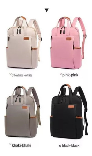 Mochila Oxford Cloth Laptop Bag Viagem De À Prova D'ág Color Rosa
