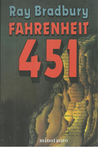 Libro Fahrenheit 451, Ray Bradbury. Editorial Minotauro