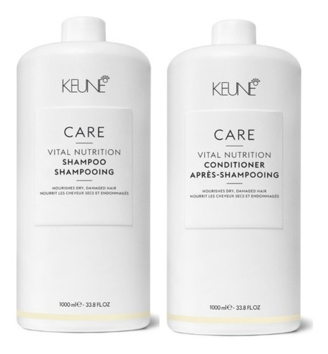 Keune Care Vital Nutrition Sh+cond 1000ml Nutre Cabelo Seco