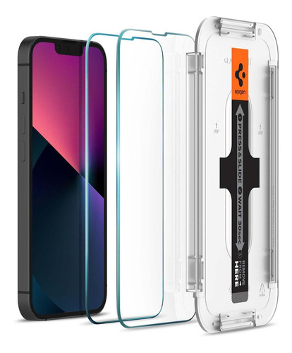 Imagem 1 de 4 de Película Spigen Glas.tr Para iPhone 13 / iPhone 13 Pro (2un)