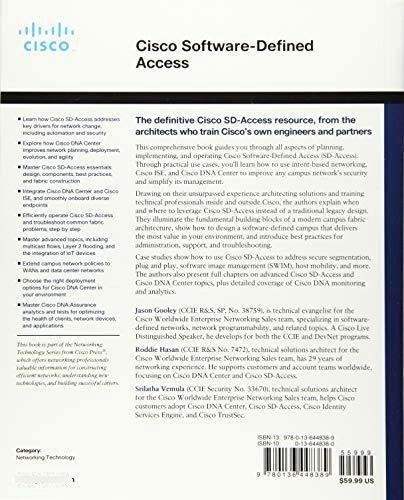Cisco Software-defined Access working Technology, de Vemula, Srilatha. Editorial Cisco Press en inglés