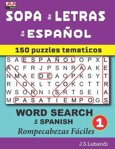 Livro: Sopa De Letras En Español (word Search Em Espanhol) (