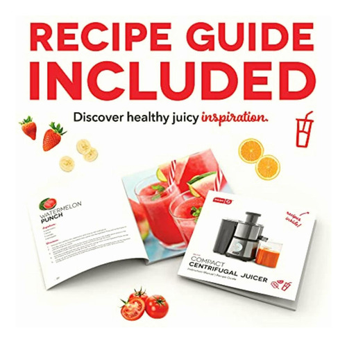 Dash Compact Centrifugal Juicer, Press Juicing Machine,