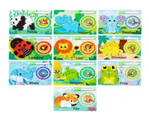 Comprar Encaje Rompecabezas De Animales 3d Con Pizarra Y Reloj -389