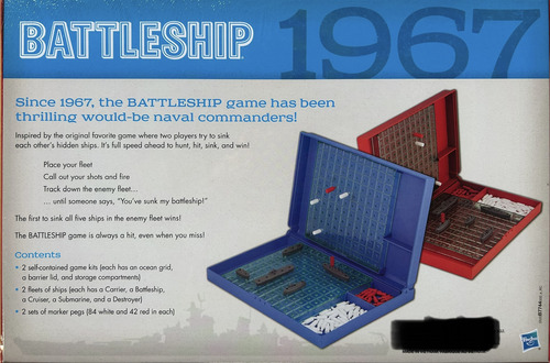 Juego De Mesa Battleship Retro Series Hasbro Batalla Naval