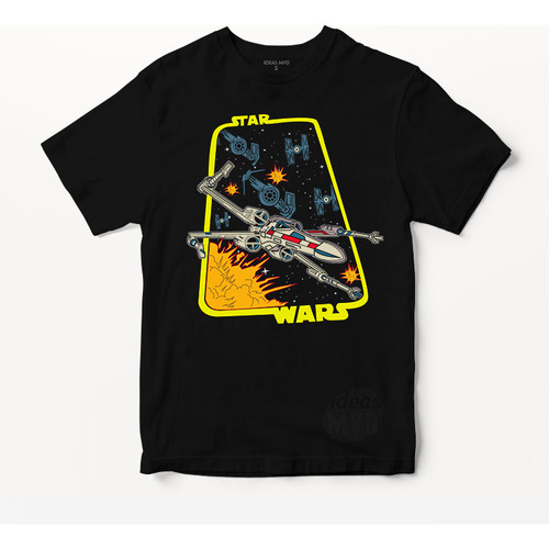 Remera Star Wars X Wing (negra:) Ideas Mvd