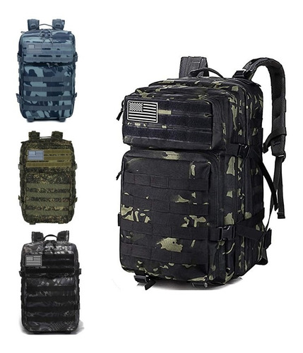 Morral Táctico 45 L Camuflado Bolso Táctico, Picua Outdoor