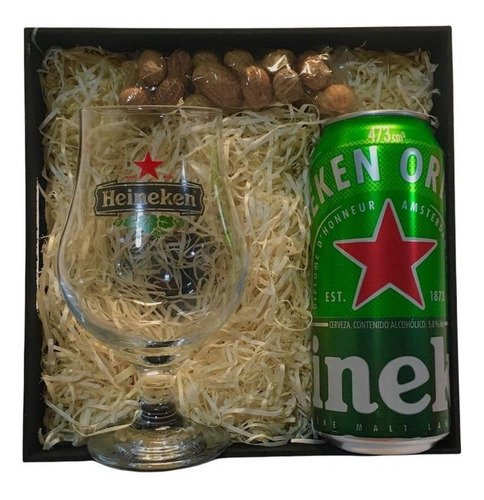 Cerveza Heineken 473ml + Copa Heineken + Mani - Perez Tienda