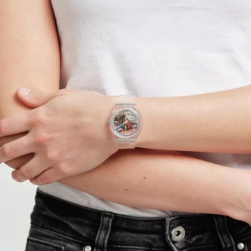 Swatch transparente online hombre
