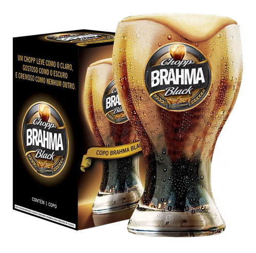 Copo Para Cerveja E Chopp Brahma Black 430ml - Ambev Oficial