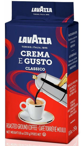 Café Italiano Lavazza - Crema E Gusto, 250 G.