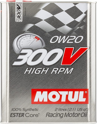 Aceite Motores Carrera 0w 20 Sintético 300v High Motul 2lt