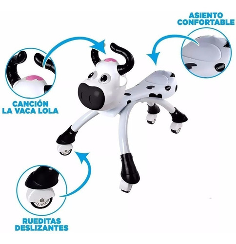 Imagen 3 de 6 de Pata Pata Vaca Lola Andador Bebe Cancion Granja Zenon