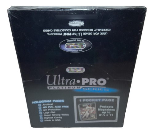 100 Hojas Protectoras Ultra Pro Platinum Para Comics