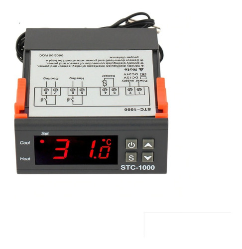Control De Temperatura Stc-1000 24v Refrigeracion Termostato