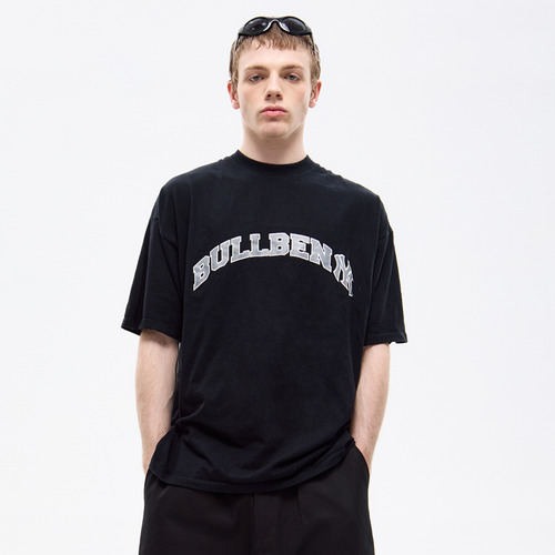 Remera Bullbenny Regular Fit Bbny V2 Manga Corta Negro Negro Bullbenny Logo 1 Estampa Localizada
