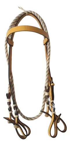 comprar Rédeas+ Cabeçada Em Couro Cavalo Crioulo Laço Comprido Arrei