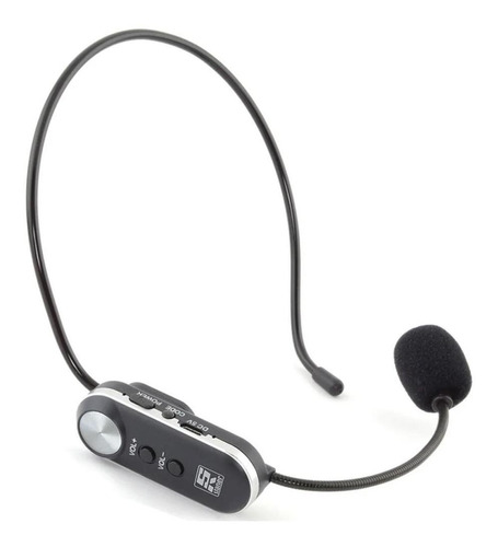 Microfone Sem Fio Staner Uhf Duplo Headset Sfw20 Cor Preto