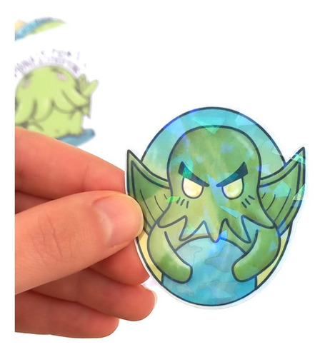 Set Stickers Calcomania Kawaii Decoración Cthulhu Lovecraft
