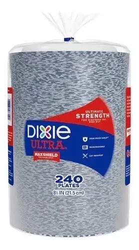 Dixie® Platos Semigruesos de Papel - 9 S-12189 - Uline