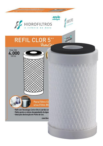 Kit 03 Un Refil 902-0012 Para Filtro Hidrofiltros Blist 5''