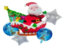 Comprar Set 5 Globos Santa Claus Navidad Trineo Papá Noel Decoración