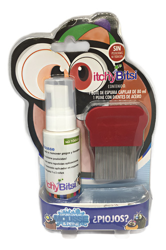 Itchybitsi Mousse Eliminación Piojos Y Liendres 80 Ml Kit