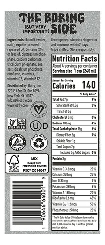 2pz Oatly Barista Edition Oat Drink 1lt