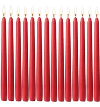 Comprar Velas Cónicas Rojas Sin Perfume P 14 | Velas Vertidas A Mano