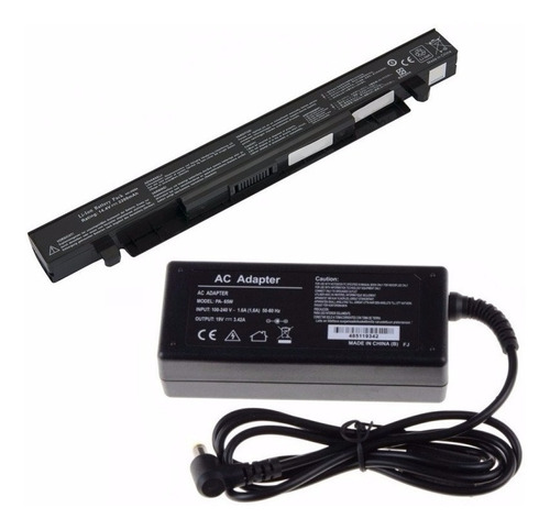 Kit Bateria 4400mah + Carregador P/ Asus X550a A41-x550a