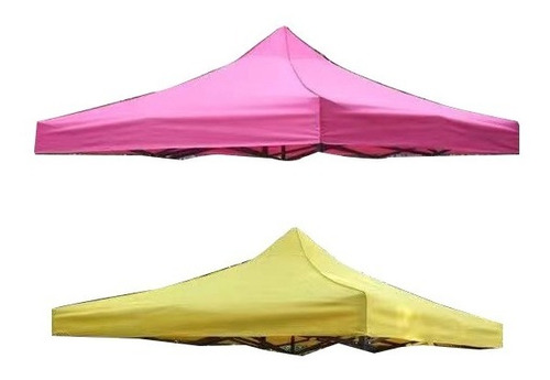 Techo Repuesto Toldo 3x3m Color Rosado Amarillo 420d